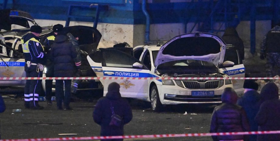 Видео взрыв авто ДПС Москва