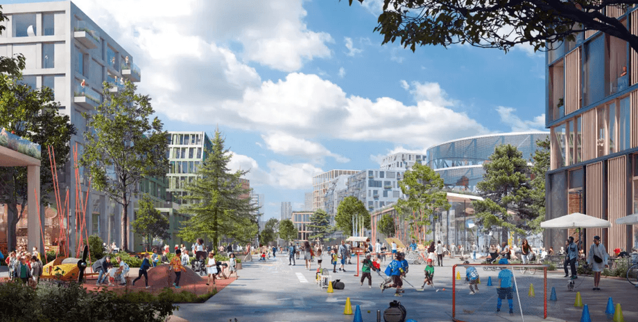 Проект нового города YZD на месте старого аэропорта в Торонто Визуализация жилых кварталов будущего города YZD, который построят на месте заброшенного аэропорта в Торонто