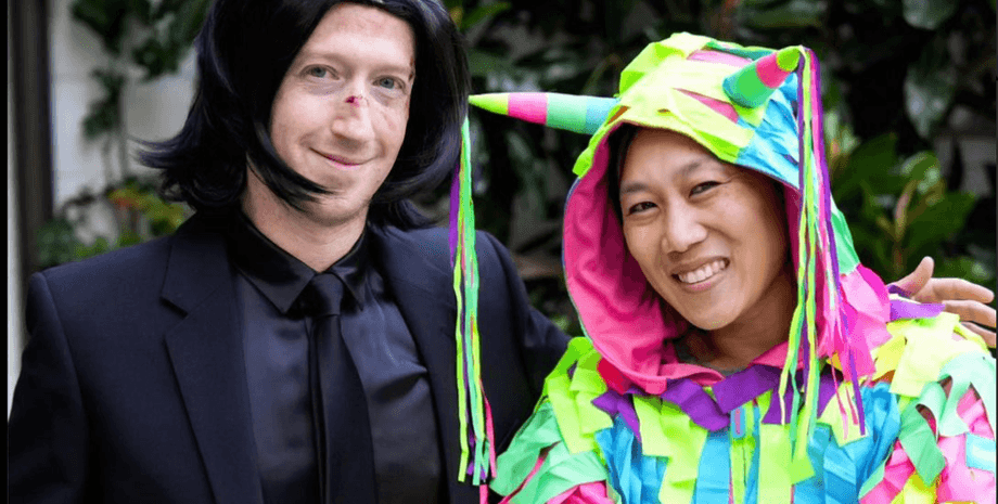 Марк Цукерберг та Прісцилла Чан, дружина марка цукерберга, діти марка цукерберга, геловін 2024, джон він