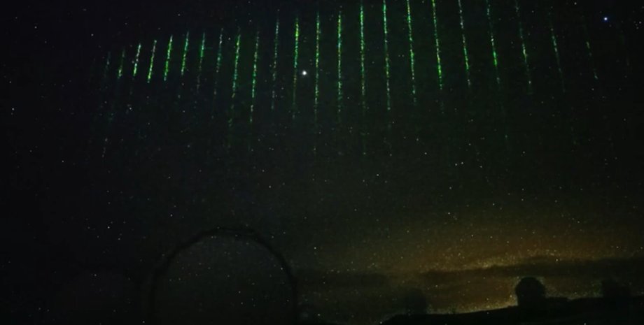 лазер, небо, Гавайи