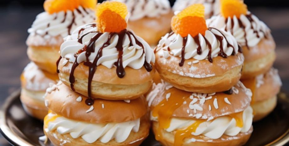 рецепт профитролей, праздничный десерт, праздничная закуска, что приготовить на новый год