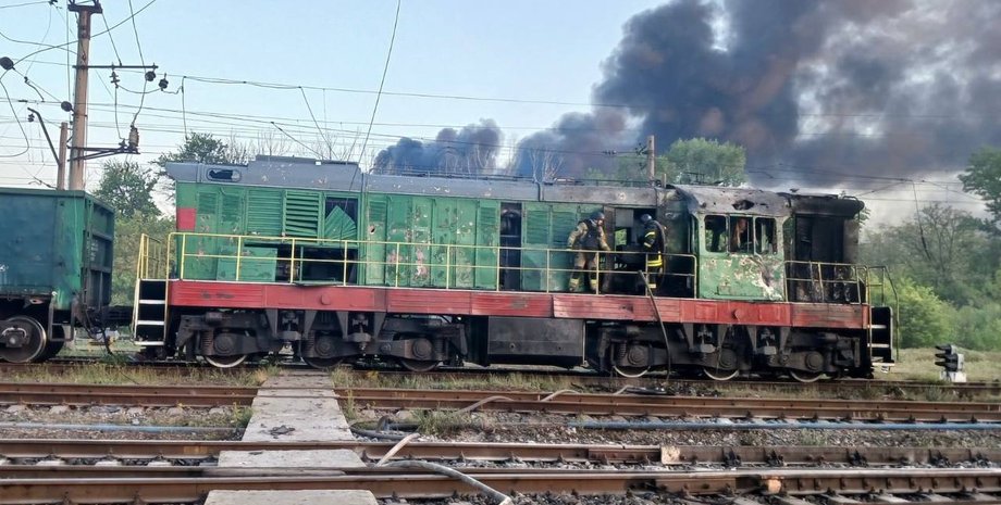 Обстрел поезда в Днепропетровской области 12 мая
