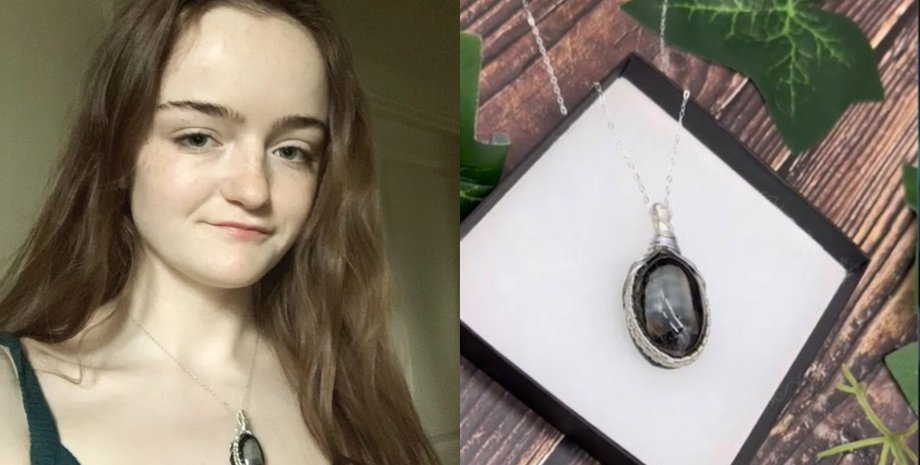 Дівчина зробила кулон з нігтя, кулон, намисто, старий ніготь, сімейна реліквія, незвичайна прикраса, курйози, соцмережі