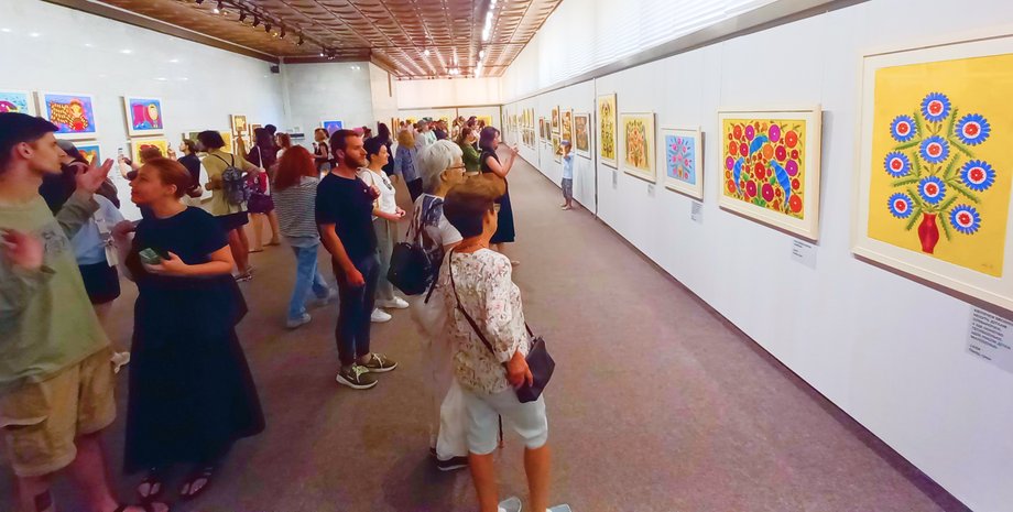 Выставка Марии Примаченко, мария примаченко, выставка в киеве, украинский дом, выставка в украинском доме