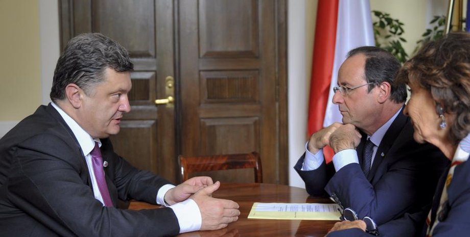 Порошенко и Олланд / facebook.com/petroporoshenko