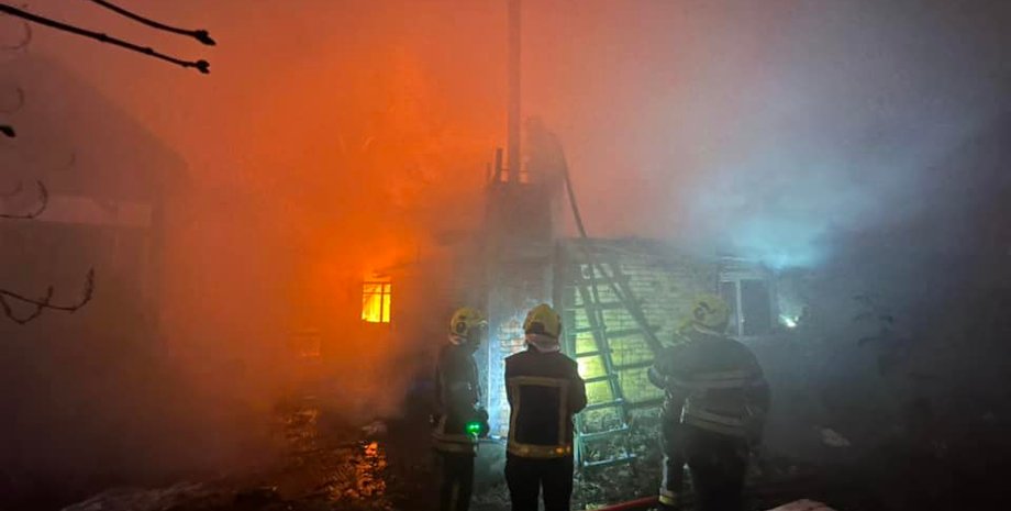 Київ, війна, Україна, пожежа, фото