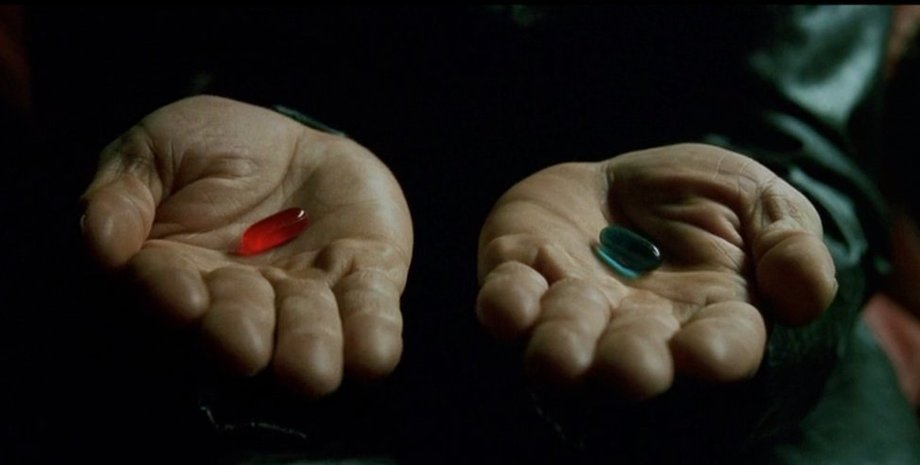 Кадр из фильма "Матрица"