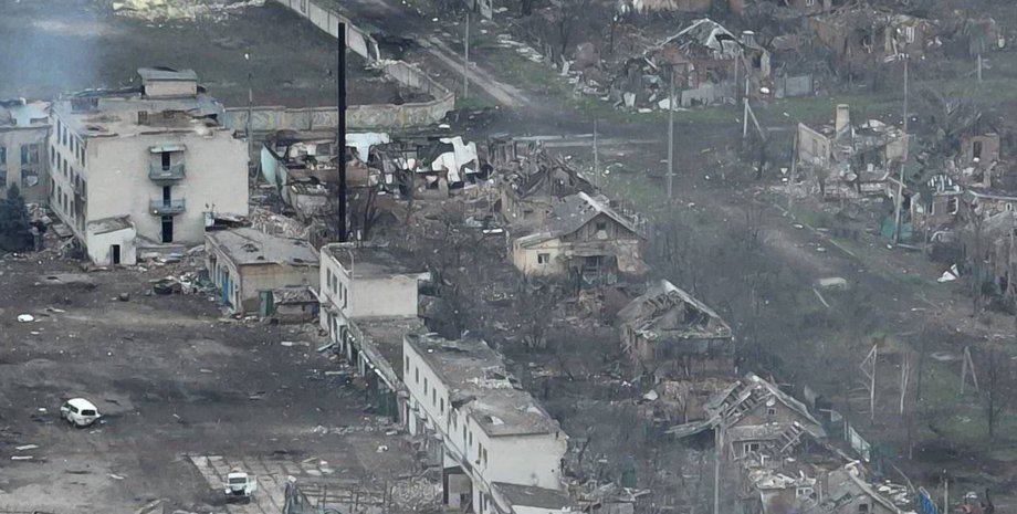 Бахмут, Бахмут вид, Бахмут фото, Бахмут вид сверху, Донбасс, разрушения, война