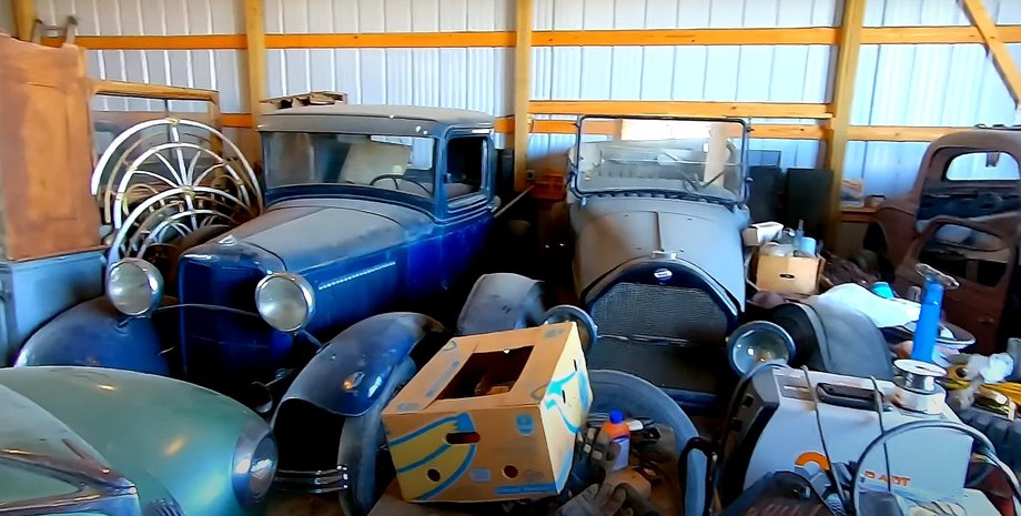 ретро авто, коллекция авто, заброшенные авто