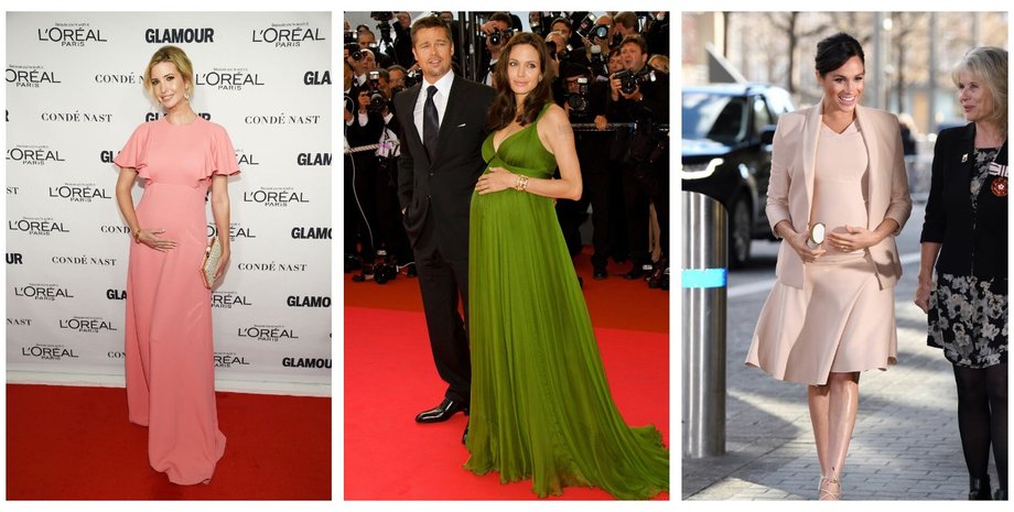 знаменитости, Иванка Трамп, Анджелина Джоли, Меган Маркл, коллаж, роды