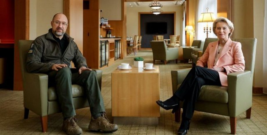 кошти від ЄС, перший транш, березень 2024 року, президентка ЄК, прем'єр-міністр України, зустріч у Києві