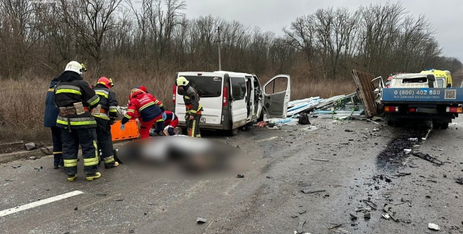 Аварія в Харківській області
