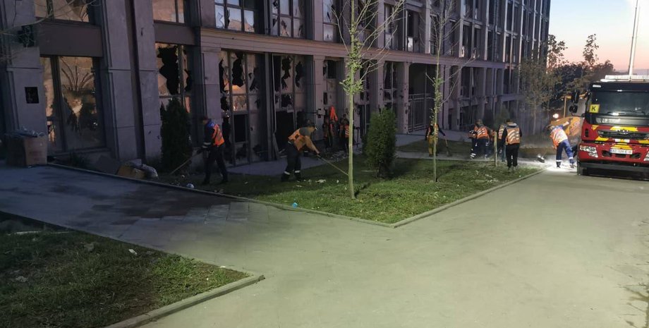 Днепр жк, обстрел, ракета, поврежденный жк, многоэтажка днепр