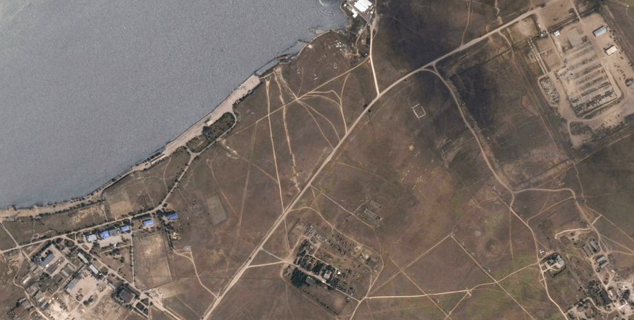 Донузлав, Крым, ВС РФ, военная база, спутниковый снимок