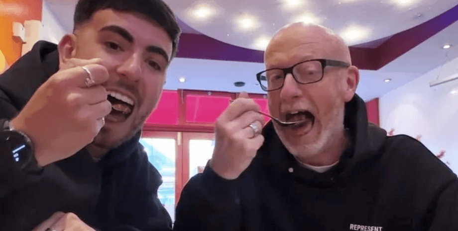 Отец и сын попробовали самое острое блюдо в Лондоне, самое острое блюдо, карри, индийская кухня, вызывает галлюцинации