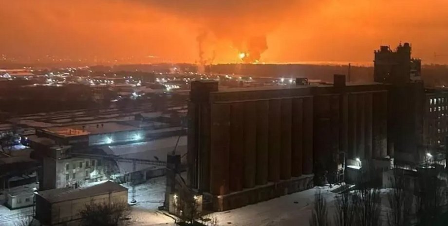 Пожар в Таганроге