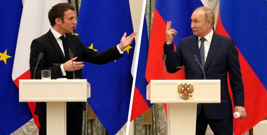 Переговоры Путина и Макрона
