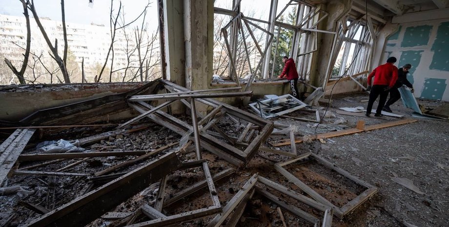 Последствия обстрела Львова