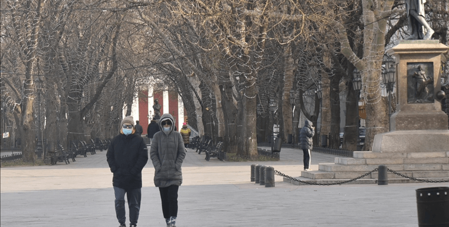 коронавирус, люди, улица, одесса