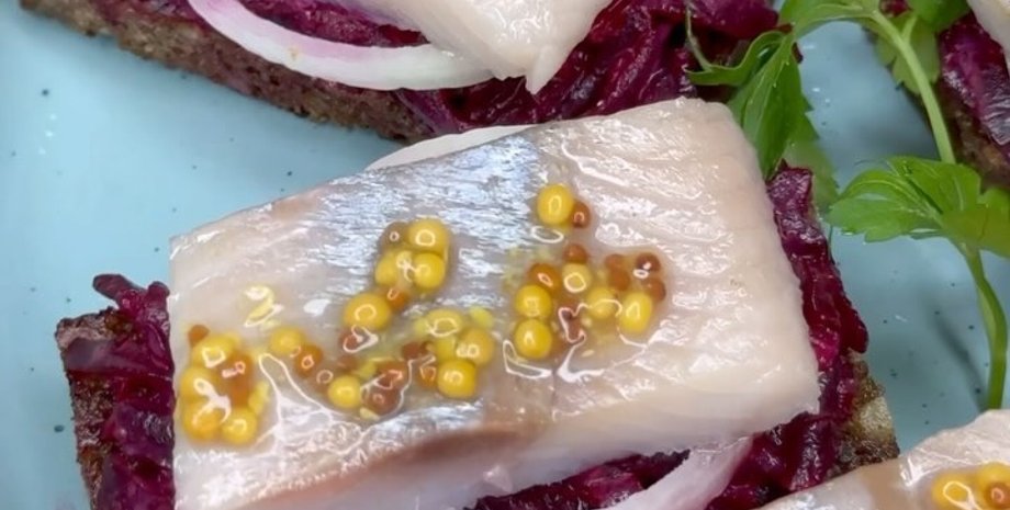закуска с сельдью