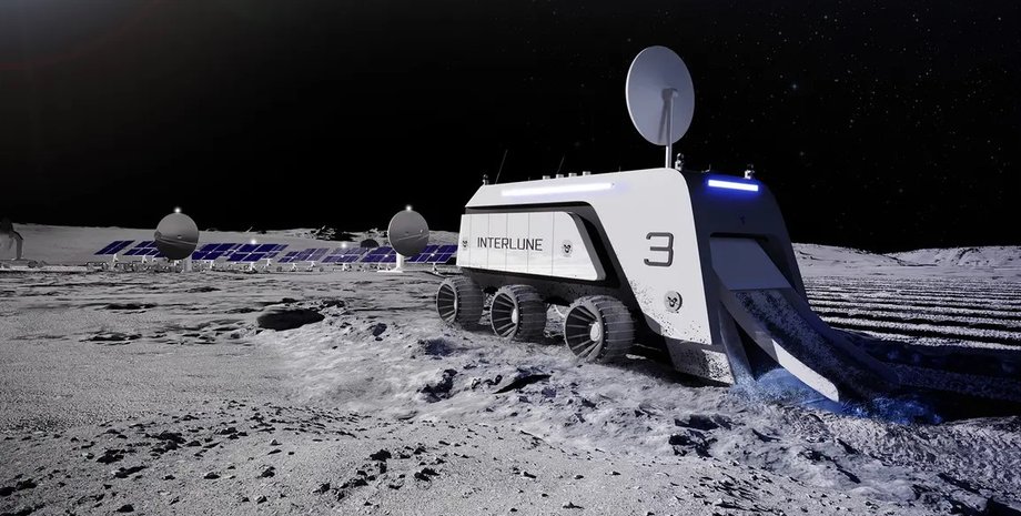 гелій, Місяць