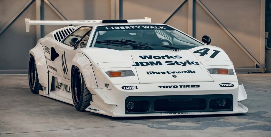 Lamborghini Countach liberty walk, Lamborghini Countach, liberty walk, тюнинг Lamborghini Countach, суперкар Lamborghini