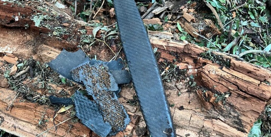 обломки БПЛА, обломки дрона, обломки беспилотника