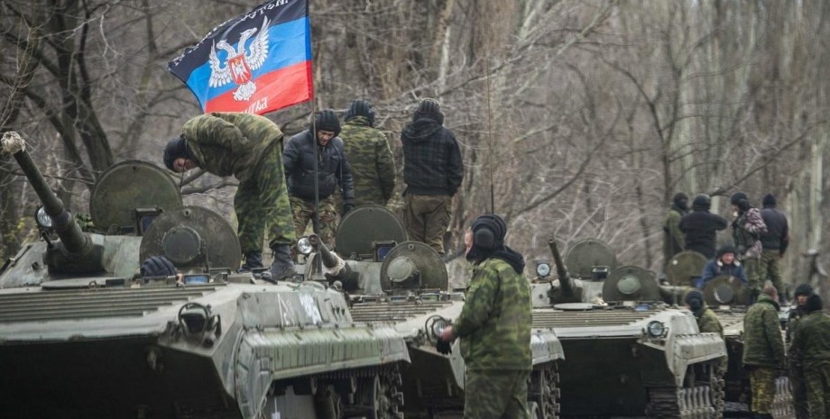 мобилизация, луганская область, российские оккупанты, оккупанты на танке, лнр, война в украине