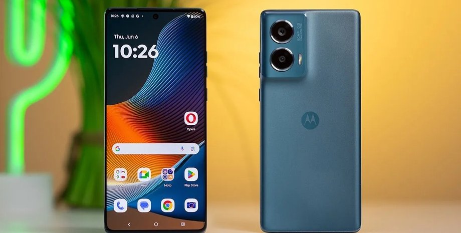 Motorola Edge 50 Fusion Motorola Edge 50 Fusion смартфон спереди и сзади