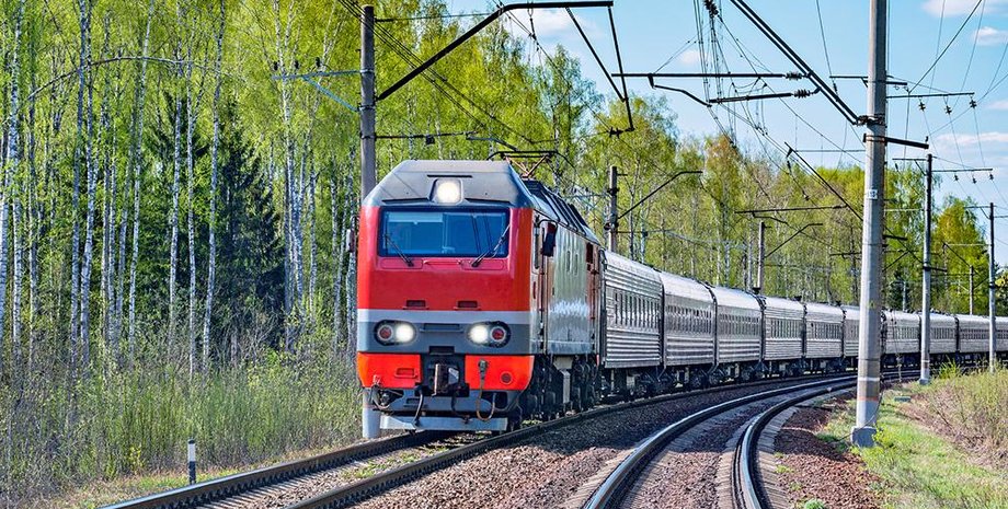 РЖД, поїзд, рейки, залізниця