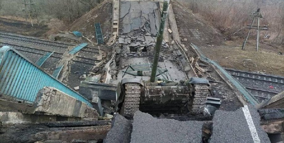 Николаев мост область оккупанты танк подрыв обстрелы боевые действия