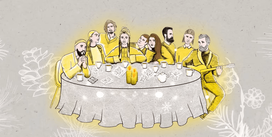 дантес, бабкин, монатик, роксолана, за одним столом, песня за одним столом, новогодние песни