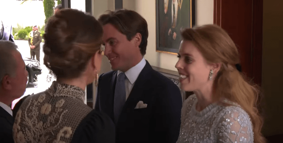 принцеса Беатріс, Едоардо Мапеллі-Моцці, король і королева Йорданії, весілля принца Хусейна