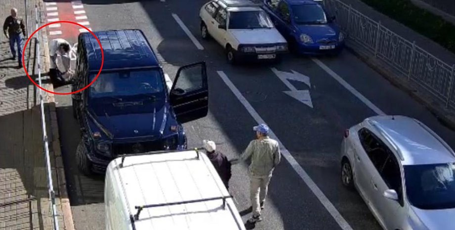 В Киеве бизнесмен избил велосипедиста до потери сознания