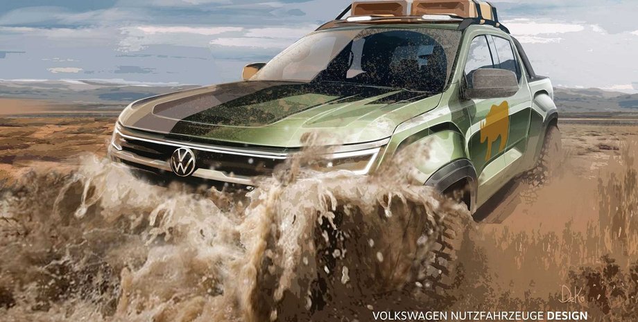 Volkswagen Amarok 2022, новый Volkswagen Amarok, пикап Volkswagen Amarok, Volkswagen Amarok