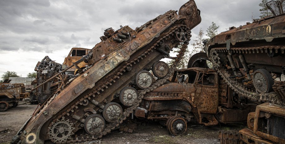 згорілі танки РФ в Україні, підбита техніка рф