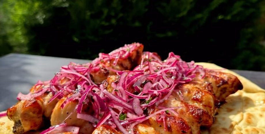 куриный шашлык, рецепт куриного шашлыка