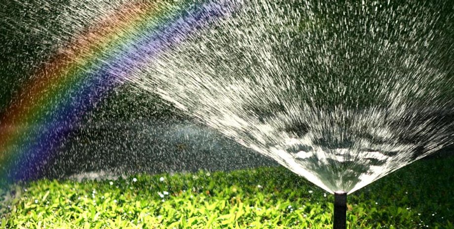 Полив газона