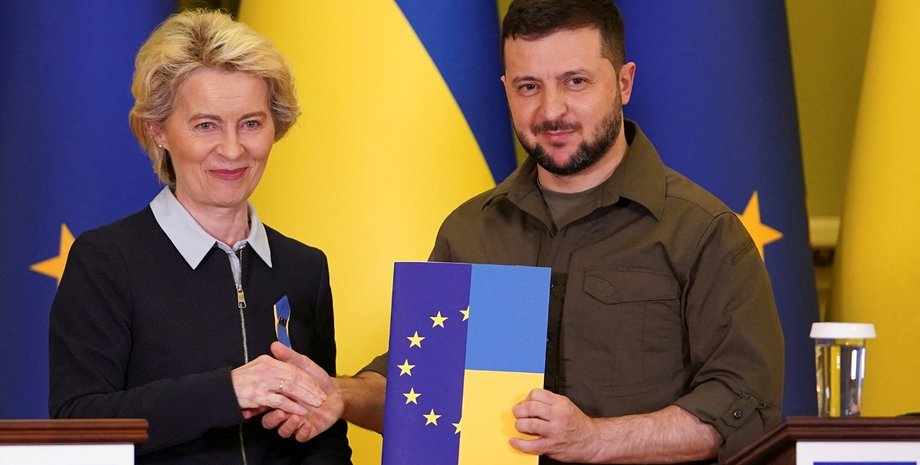 Урсула фон дер Ляйен, Владимир Зеленский, Еврокомиссия, переговоры, ЕС