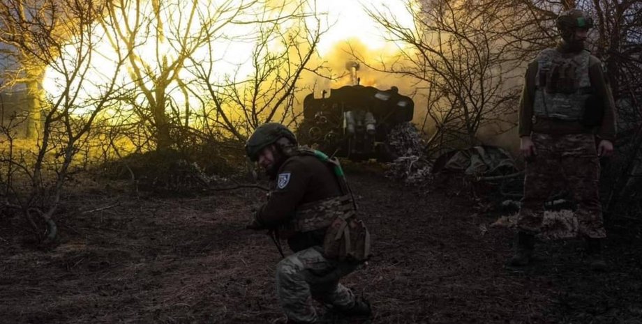 украинские артиллеристы