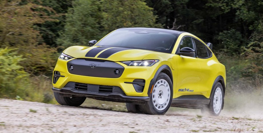 Ford Mustang Mach-E Rally, Ford Mustang Mach-E, Ford Mustang, электромобиль Ford Mustang, кроссовер Ford Mustang