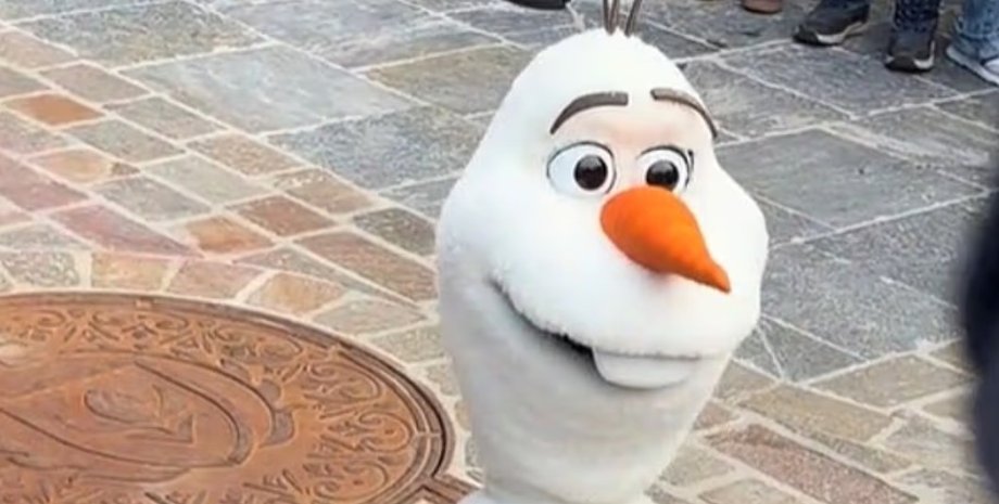 робот Олаф Диснейленд Холодное сердце