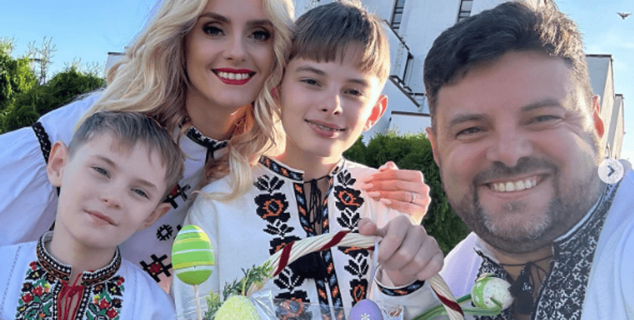 Ирина Федишин с семьей