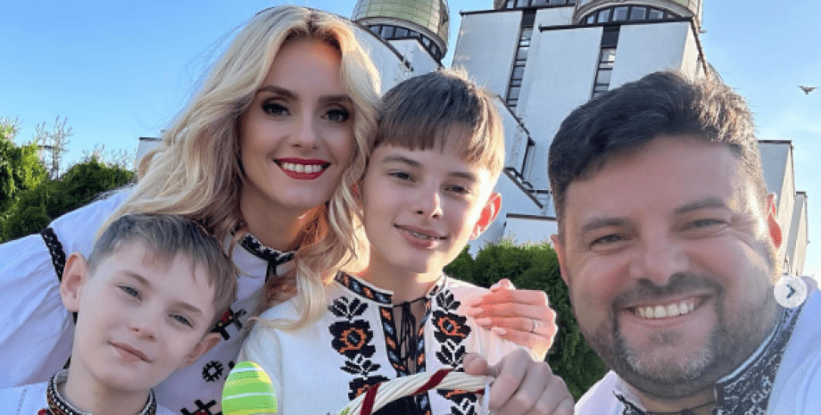 Ірина Федишин з сім'єю Ірина Федишин з сім'єю