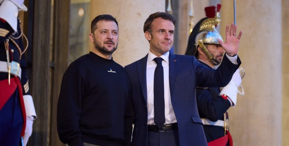 Владимир Зеленский и Эммануэль Макрон Владимир Зеленский, Эммануэль Макрон, фото