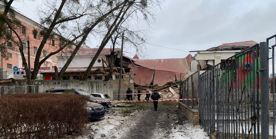 Обстрел, Киев, разрушения, ракетный удар, спортивный комплекс, "Локомотив"