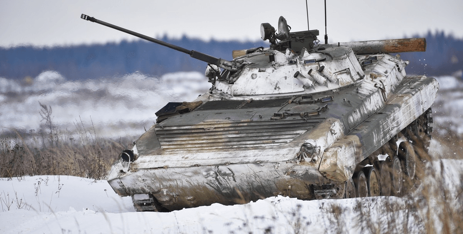 военная техника в снегу, танк, военная техника,