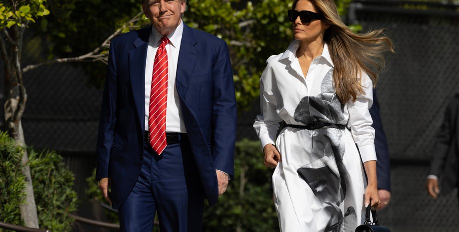 Дональд Трамп и Мелания Трамп, жена дональда трампа, первая леди сша, похороны папы римского