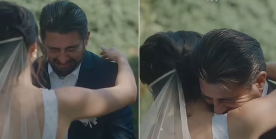 Невеста надела платье матери, свадебное платье, трогательный момент, платье покойной матери, невеста удивила отца,