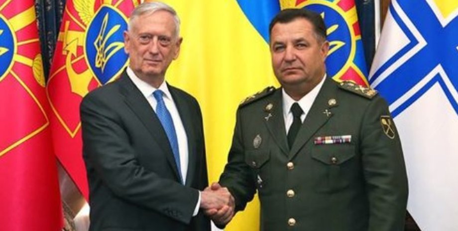 Джеймс Мэттис и Степан Полторак / Фото: посольство Украины в США / Facebook